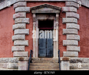 NORTH CAROLINA - Front door to Cape Hatteras Lighthouse in Cape Hatteras National Seashore. Stock Photo