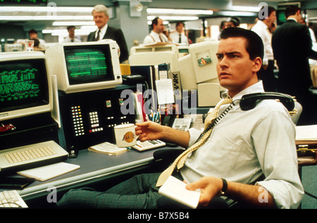 Wall Street  Year: 1987 USA Charlie Sheen  Director: Oliver Stone Stock Photo