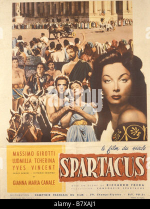 Spartacus  Year: 1960 USA Director: Stanley Kubrick Movie poster (Fr) Stock Photo