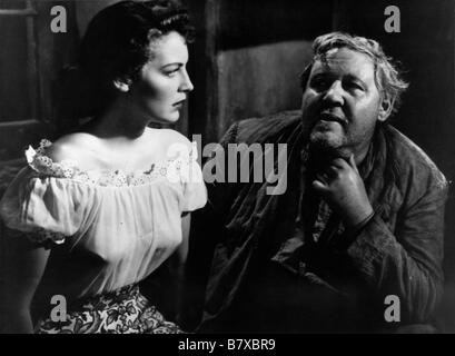 The Bribe  Year: 1949 USA Director: Robert Z. Leonard Ava Gardner, Charles Laughton Stock Photo