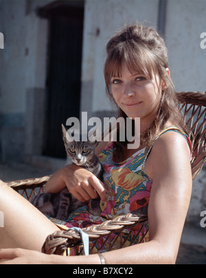 Anna Karina Actress of Danish origin Stock Photo