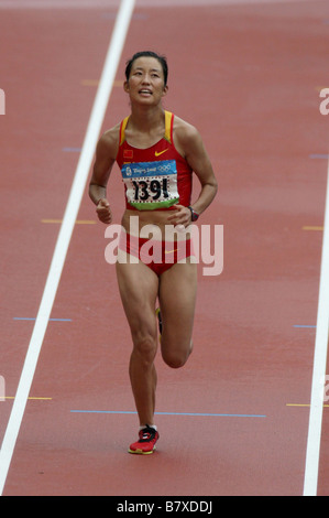 ZHU Xiaolin CHN AUGUST 17 2008 Athletics 4th place during the Womens Marathon at the National Stadium on Day 9 of the Beijing 2008 Olympic Games on August 17 2008 in Beijing China Photo by Koji Aoki AFLO SPORT 0008 Stock Photo