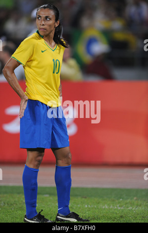 Marta BRA AUGUST 21 2008 Football Beijing 2008 Olympic Games Womens Football Final Match between Brazil and United States at Workers Stadium in Beijing China Photo by FAR EAST PRESS AFLO 0338 Stock Photo