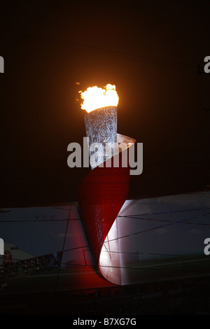 Olympic Flame AUGUST 24 2008 Closing Ceremony Closing Ceremony for the Beijing 2008 Olympic Games at the National Stadium in Beijing China Photo by Koji Aoki AFLO SPORT 0008 Stock Photo