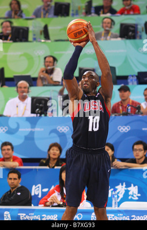 Kobe Bryant USA AUGUST 24 2008 Basketball Beijing 2008 Olympic Games Mens Basketball Final match between United States and Spain at the Beijing Olympic Basketball Gymnasium in Beijing China Photo by Daiju Kitamura AFLO SPORT 1045 Stock Photo