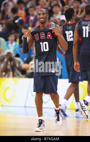 Kobe Bryant USA AUGUST 24 2008 Basketball Beijing 2008 Olympic Games Mens Basketball Final match between United States and Spain at the Beijing Olympic Basketball Gymnasium in Beijing China Photo by Daiju Kitamura AFLO SPORT 1045 Stock Photo