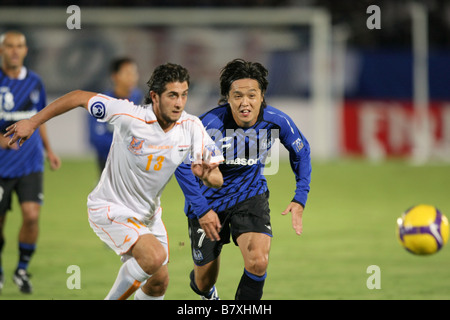 L to R Belal Abduldaim Al Karama Yasuhito Endo Gamba SEPTEMBER 24 2008 Football AFC Champions League 2008 between Gamba Osaka 2 Stock Photo