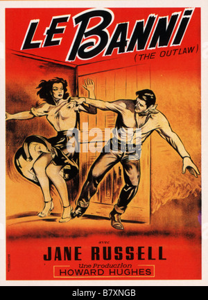 The Outlaw  Year: 1943  Director: Howard Hughes Movie poster (Fr) Stock Photo