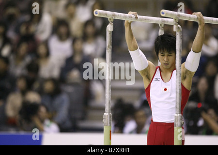 Hiroyuki Tomita JPN NOVEMBER 16 2008 Artistic Gymnastics Toyota International Gymnastics Competition Parallel Bars at Sky Hall Toyota Aichi Japan Photo by Akihiro Sugimoto AFLO SPORT 1080 Stock Photo