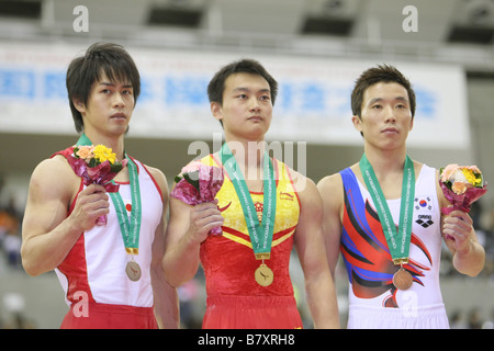 Hiroyuki Tomita JPN NOVEMBER 16 2008 Artistic Gymnastics Toyota International Gymnastics Competition Parallel Bars at Sky Hall Toyota Aichi Japan Photo by Akihiro Sugimoto AFLO SPORT 1080 Stock Photo