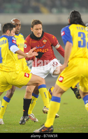 Francesco Totti Roma DECEMBER 6 2008 Football Italian Serie A match between Chievo Verona and AS Roma at the Bentegodi Stadium in Verona Italy Photo by Enrico Calderoni AFLO SPORT 0391 Stock Photo