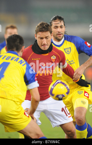 Francesco Totti Roma DECEMBER 6 2008 Football Italian Serie A match between Chievo Verona and AS Roma at the Bentegodi Stadium in Verona Italy Photo by Enrico Calderoni AFLO SPORT 0391 Stock Photo