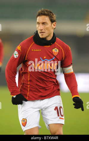 Francesco Totti Roma DECEMBER 6 2008 Football Italian Serie A match between Chievo Verona and AS Roma at the Bentegodi Stadium in Verona Italy Photo by Enrico Calderoni AFLO SPORT 0391 Stock Photo