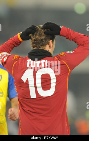 Francesco Totti Roma DECEMBER 6 2008 Football Italian Serie A match between Chievo Verona and AS Roma at the Bentegodi Stadium in Verona Italy Photo by Enrico Calderoni AFLO SPORT 0391 Stock Photo