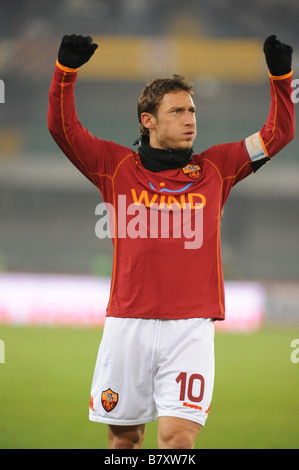 Francesco Totti Roma DECEMBER 6 2008 Football Italian Serie A match between Chievo Verona and AS Roma at the Bentegodi Stadium in Verona Italy Photo by Enrico Calderoni AFLO SPORT 0391 Stock Photo