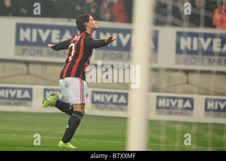 Alexandre Pato Milan DECEMBER 17 2009 Football Italian Serie A match between AC Milan and Fiorentina at the San Siro stadium in Stock Photo