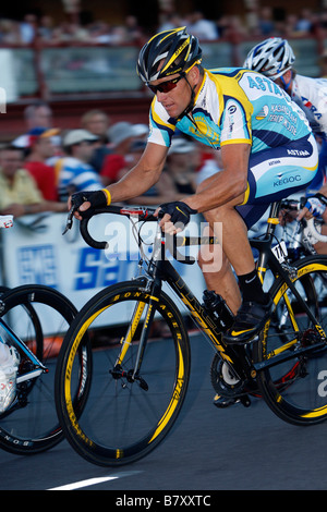 Lance Armstrong USA JANUARY 18 2009 Cycling Lance Armstrong of Team Astana during the Tour Down Under Classic in Adelaide Australia Photo by Yuzuru Sunada AFLO 0302 Stock Photo