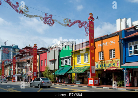 Singapore Chinatown china chinese streetshop store market centre downtown Stock Photo