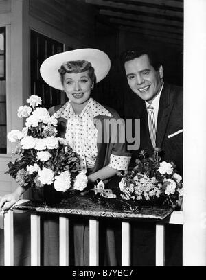 Lucille Ball and Desi Arnaz shortly after their wedding in November 1940. Stock Photo