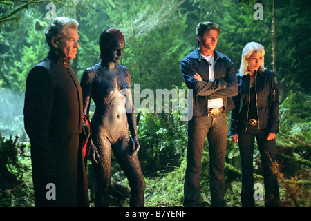 X-Men 2 Year: 2003 USA Ian McKellen, Rebecca Romijn-Stamos, Hugh Jackman, Halle Berry  Director: Bryan Singer Stock Photo