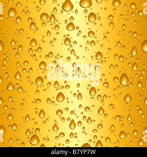 Seamless tile background of beer drops Stock Photo