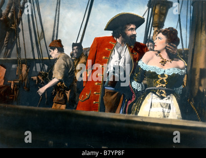 Barbe noire le pirate Blackbeard, the Pirate  Year: 1952 USA Robert Newton, Linda Darnell  Director: Raoul Walsh Stock Photo