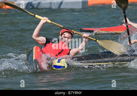 2008 Canoe polo championships Stock Photo