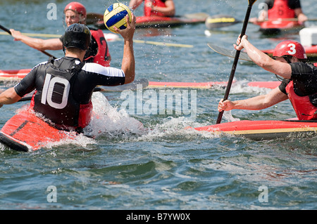 2008 Canoe polo championships Stock Photo