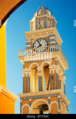 St. John the Baptist Catholic Cathedral in Fira, Santorini, Greece Stock Photo