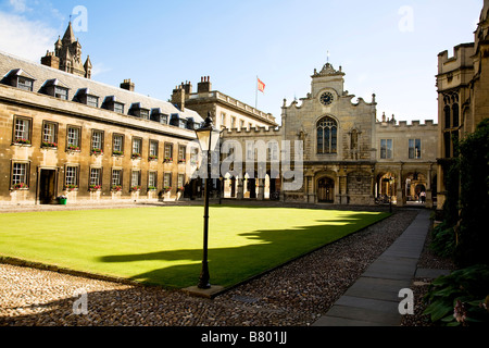 Peterhouse College, Cambridge chapel and Old Court, the oldest University college in Cambridge. Stock Photo