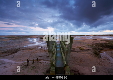 A moody morning at Stiffkey on the North Norfolk Coast Stock Photo