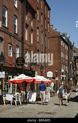 Den gamle bydel Portland USA 08 2008 Stock Photo