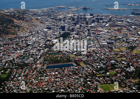 view over cape town from table mountain cape town south africa Stock Photo