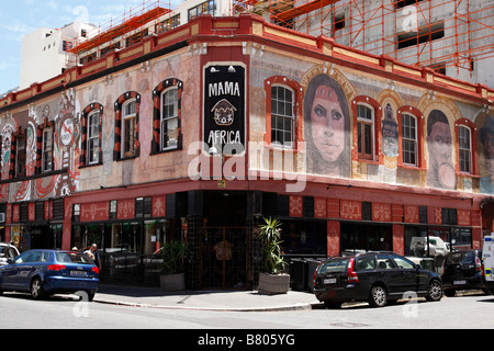 mama africa a popular restaurant serving traditional food long street cape town south africa Stock Photo