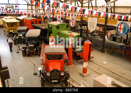 Antique vehicles, Hall of Wheels, Ferrymead Heritage Park, Ferrymead, Christchurch, Canterbury, New Zealand Stock Photo
