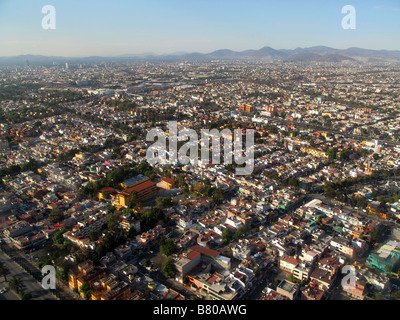 Aerial photograph showing Mexico City the capital city of Mexico ...