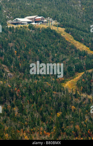 A ski lodge at the Stowe Ski resort on Mount Mansfield in Vermont USA October 5 2008 Stock Photo