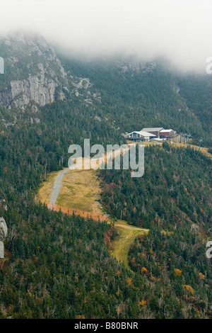 A ski lodge at the Stowe Ski resort on Mount Mansfield in Vermont USA October 5 2008 Stock Photo