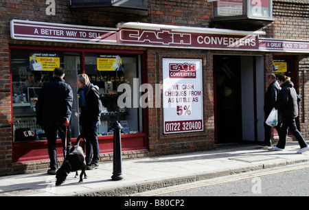 Cash Converters company shopfront of their shop in Salisbury Wiltshire England UK Stock Photo