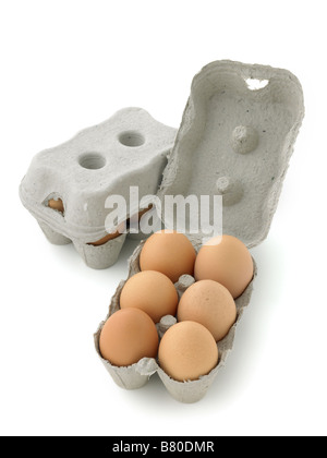 half a dozen eggs Stock Photo