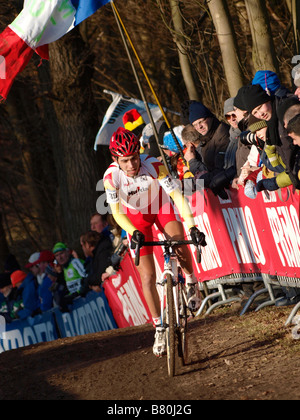 Spanish competitor at the world championship cyclecross in Hoogerheide the Netherlands Stock Photo