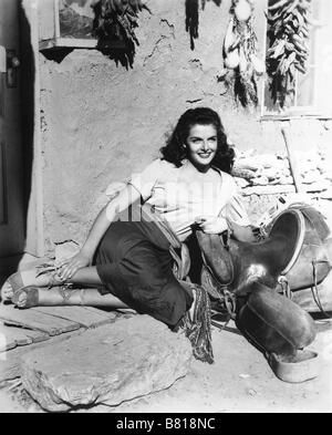 The Outlaw  Year: 1943  Director: Howard Hughes Jane Russell Stock Photo