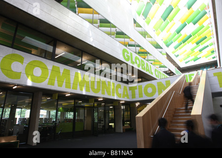 Interior of the newly built Westminster Academy, a school for children from 11-18 years old. Building has won architecture prize Stock Photo