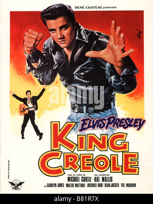 Bagarre au king créole King Creole  Year: 1958 USA affiche, poster Elvis Presley  Director: Michael Curtiz Stock Photo
