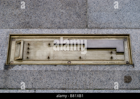 Standards of Imperial Length plaque Stock Photo