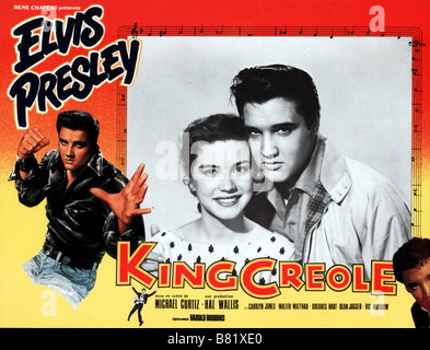 Bagarre au king creole King Creole  Year: 1958 USA Elvis Presley , Dolores Hart  Director: Michael Curtiz Stock Photo