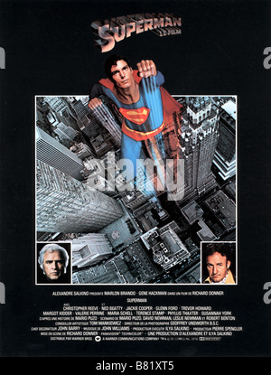 Superman  Year: 1978 UK Christopher Reeve Affiche , Poster  Director: Richard Donner Stock Photo