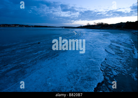 coastline at Onsala peninsula, winter time, Sweden Stock Photo