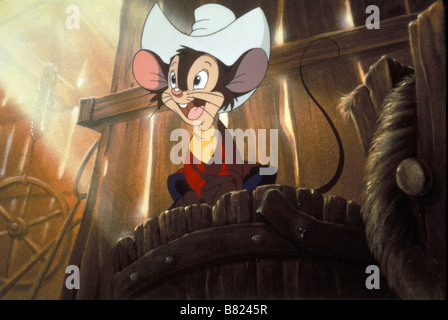 An American Tail: Fievel Goes West  Year: 1991 USA Director: Phil Nibbelink Simon Wells Animation Stock Photo