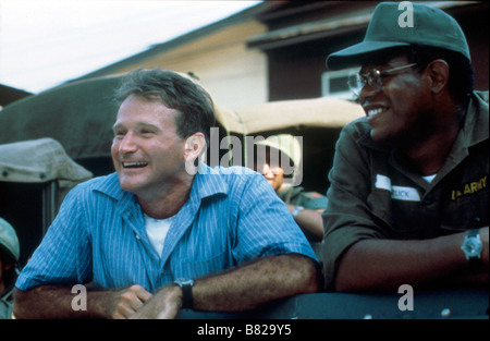 Good Morning Vietnam Year: 1987 USA Robin Williams , Forest Whitaker  Director: Barry Levinson Stock Photo